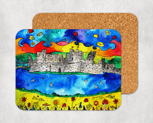 Caerphilly Colourful Castle Coaster