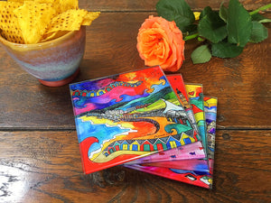 Glass Coasters ~ Costeri Gwydr
