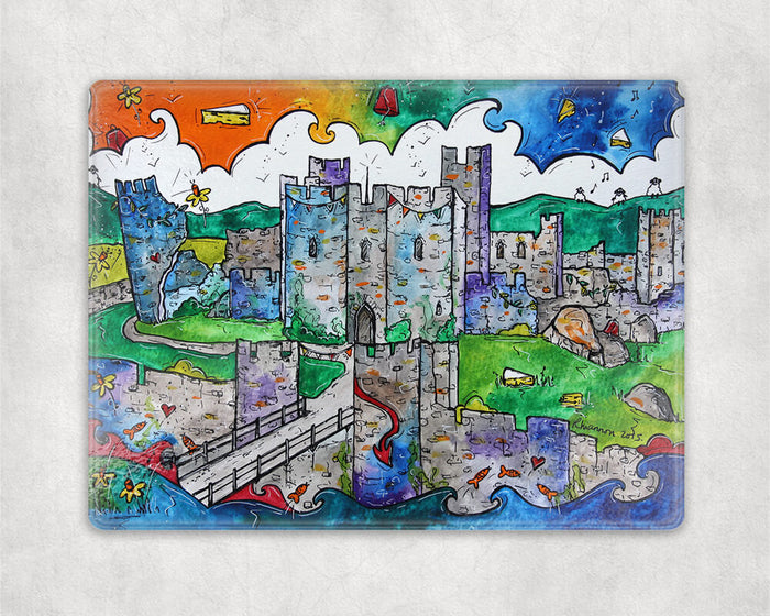 Caerphilly Mythical Castle Glass Worktop Saver