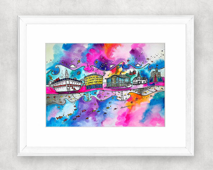 Cardiff City of Love Original Watercolour Painting