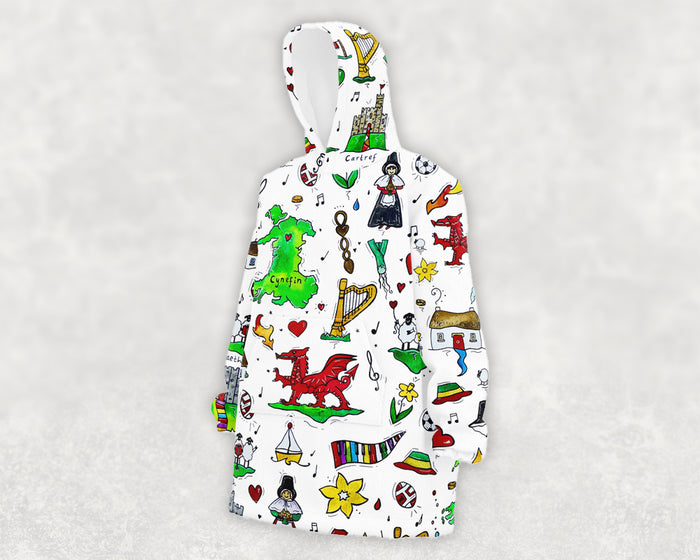 Wonderful Wales Hooded Blanket
