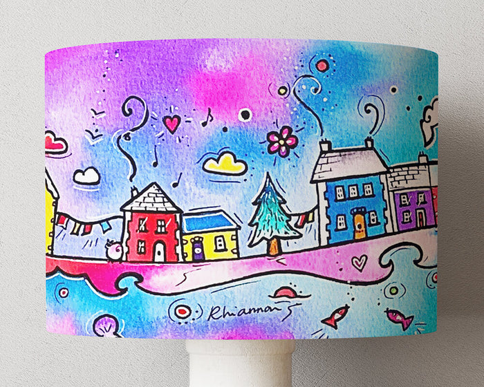 Rainbow Houses Lampshade