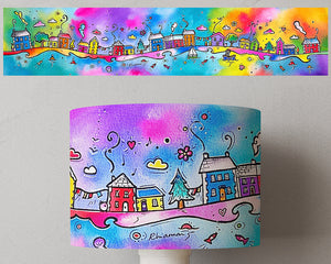 Rainbow Houses Lampshade