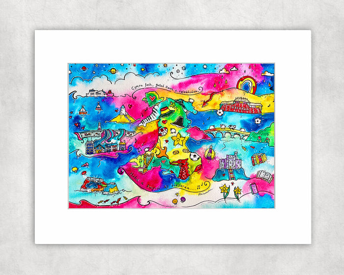 Little Wales Mounted Print