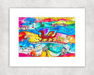 Wales, Land of Song Mounted Print