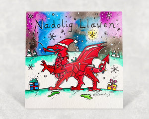 Nadolig Llawen Dragon Card