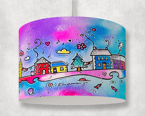 Rainbow Houses Lampshade