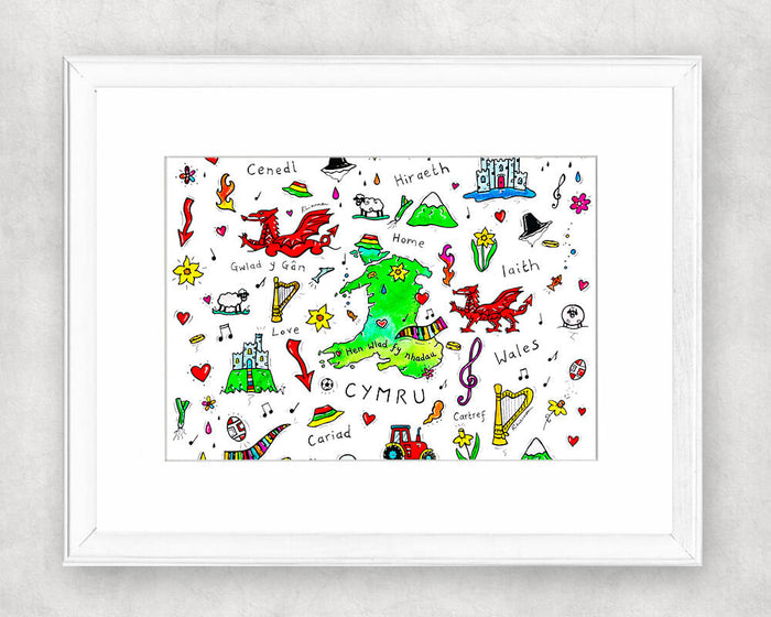 Proud to be Welsh Original Watercolour Painting