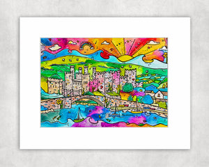 Conwy Castle of Joy Mounted Print