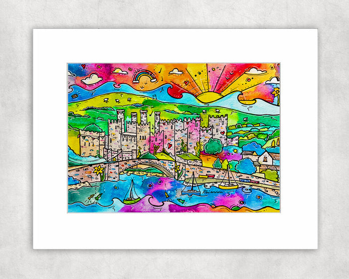 Conwy Castle of Joy Mounted Print