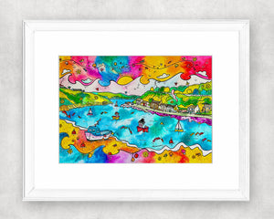 Fishguard Waves Original Watercolour Painting