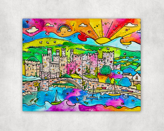 Conwy Castle of Joy Printed Canvas