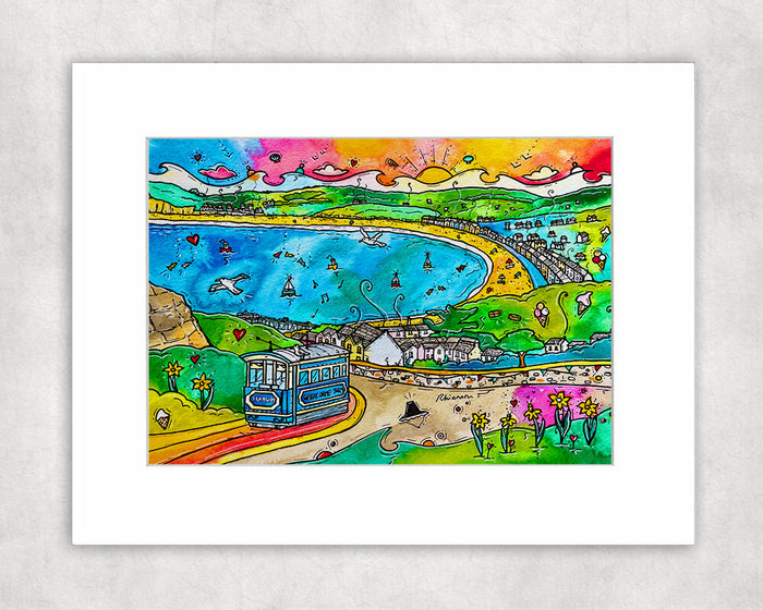 Llandudno Sunshine Views Mounted Print