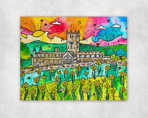 St Davids Daffodils Printed Canvas
