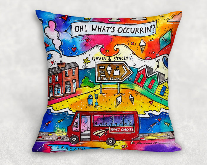 Barry Island - A Crakin' Beach Cushion Cover