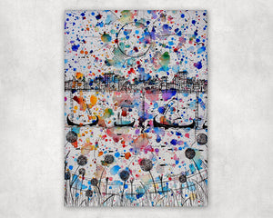 A Splash of Colour Printed Canvas