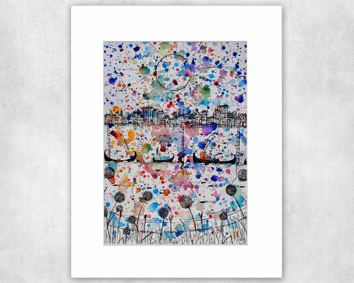 A Splash of Colour Mounted Print