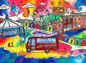 A Trip to Barry Island Mounted Print