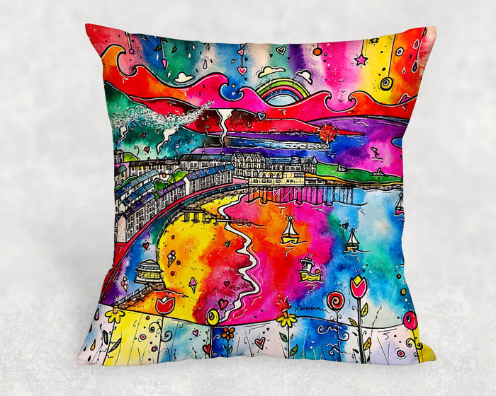 Aberystwyth Rainbow Cushion Cover