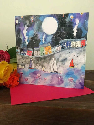 Aberaeron Starry Starry Night Card