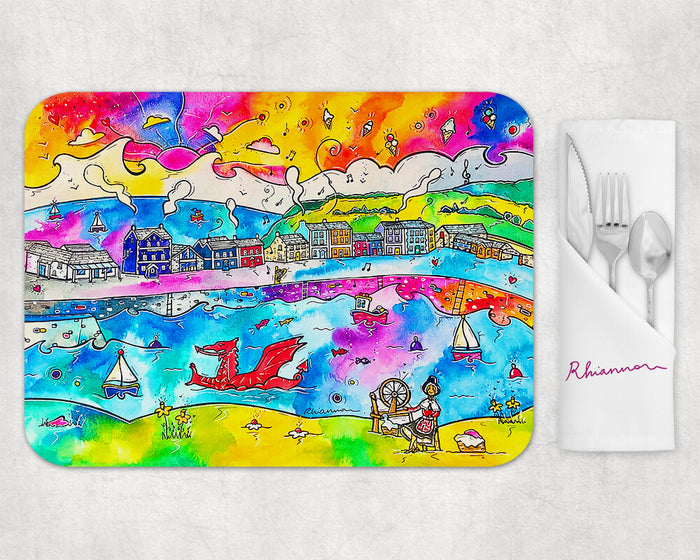 Aberaeron Harbour of Happiness Placemat