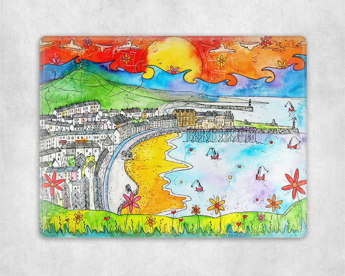 Aberystwyth Sea View Glass Worktop Saver