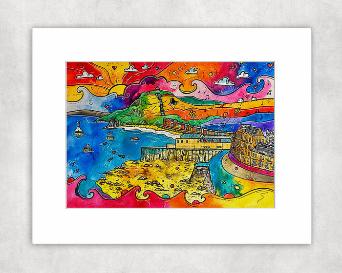 Aberystwyth Afternoon Delight Mounted Print