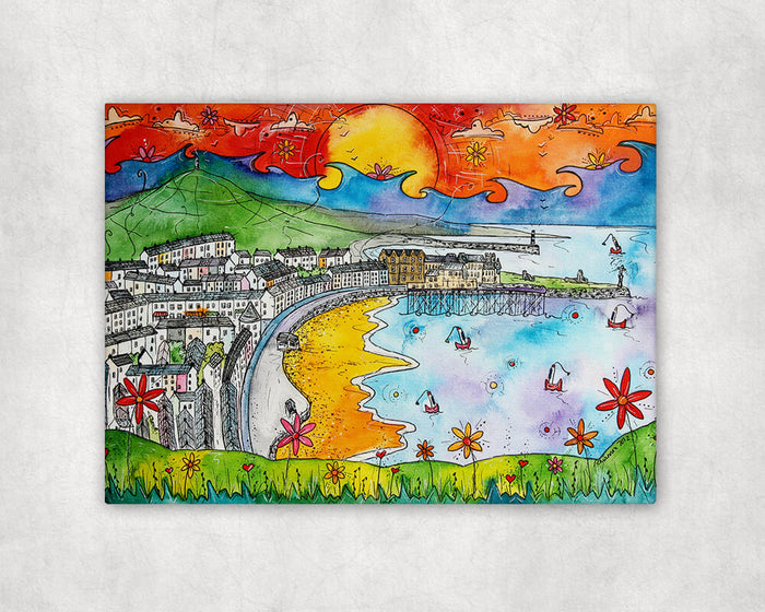 Aberystwyth Sea View Printed Canvas