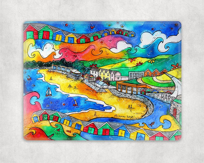 Barry Island Beautiful View Glass Worktop Saver