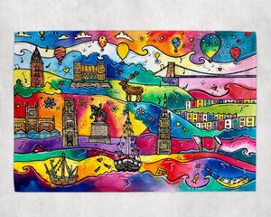 Beaming Bristol Tea Towel