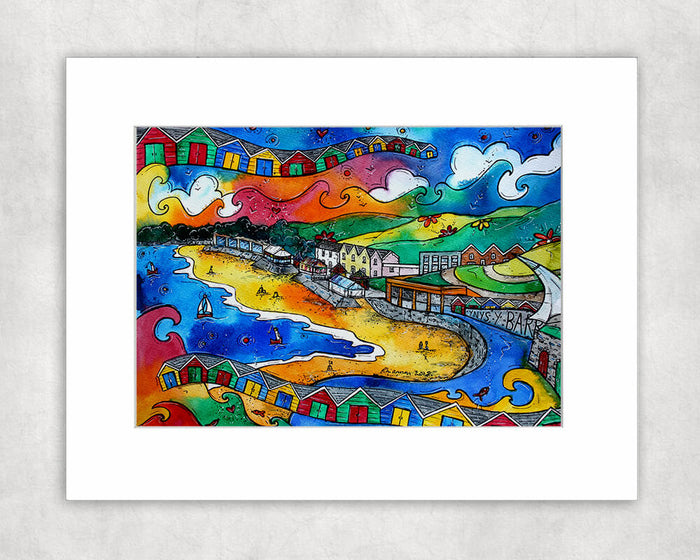 Barry Island Beautiful View Mounted Print