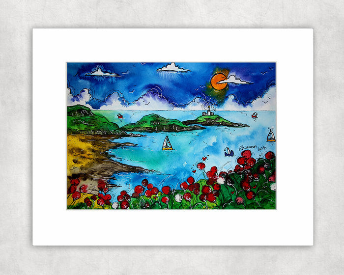 Bracelet Bay Beautiful Boats Mounted Print