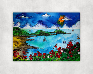 Bracelet Bay Beautiful Boats Printed Canvas