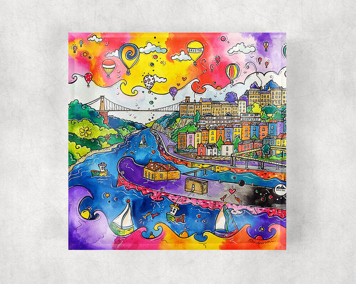 Bristol Balloons Glass Coaster