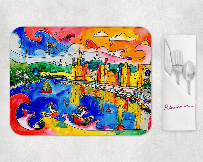 Caernarfon Colourful Reflections Placemat