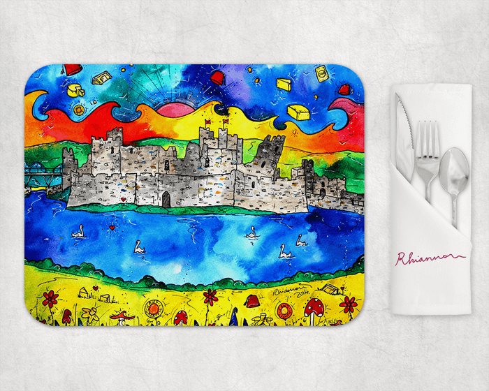 Caerphilly Colourful Castle Placemat