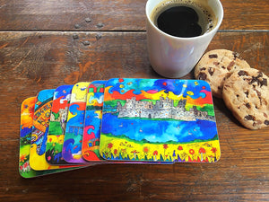 Caerphilly Colourful Castle Coaster