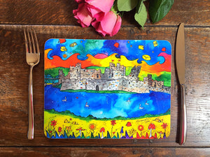 Caerphilly Colourful Castle Placemat