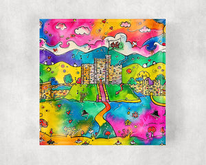 Cardiff Castle of Dreams Glass Coaster