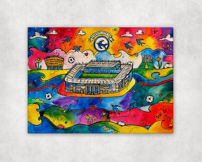 Cardiff City Football Stadium Printed Canvas