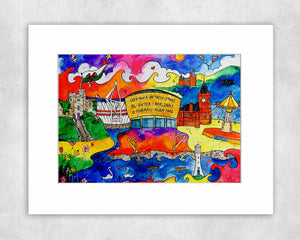Cardiff City of Hope Mounted Print