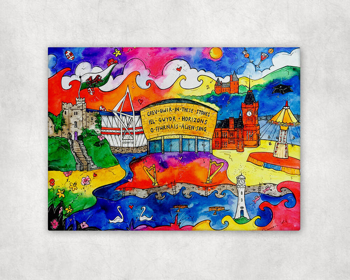 Cardiff City of Hope Printed Canvas
