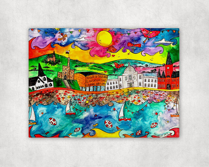 Cardiff Magical City Printed Canvas