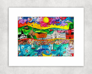 Cardiff Magical City Mounted Print