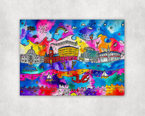 Cardiff City of Wonder Printed Canvas