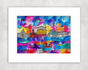 Cardiff City of Wonder Mounted Print