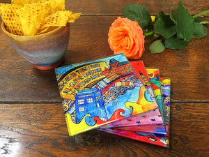 Cardiff Beautiful Bay Glass Coaster