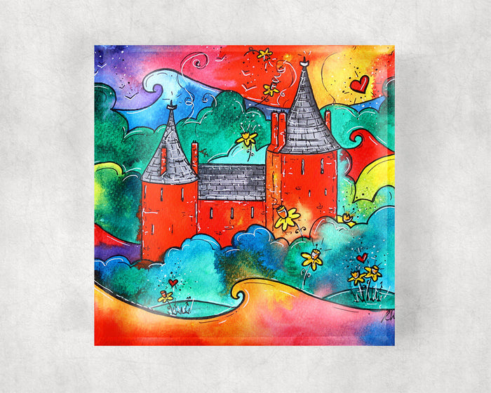 Castell Coch Magic Glass Coaster