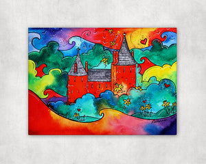 Castell Coch Magic Printed Canvas