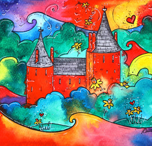 Castell Coch Magic Mounted Print